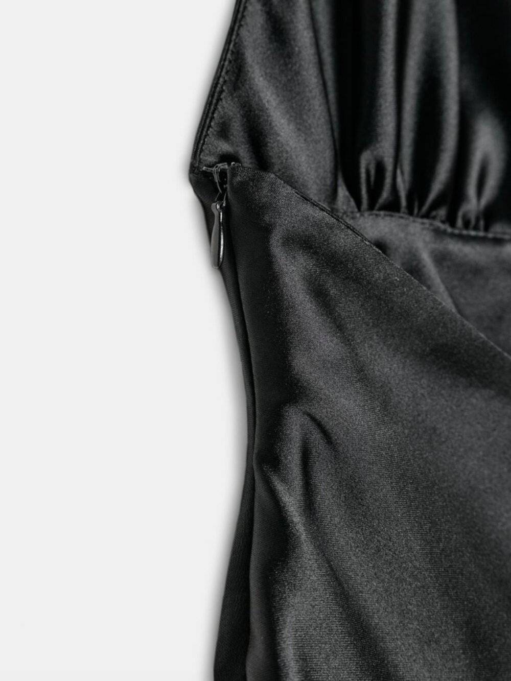 Zara Satin Mini Dress | Black | NWT | Size XS - Picture 8 of 13